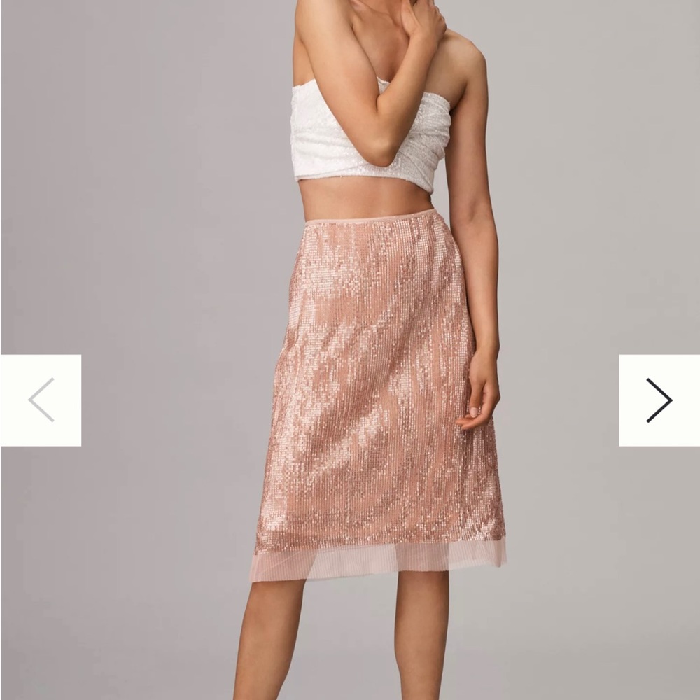 Sequin MIDI Skirt  by Sarah Hann NWT